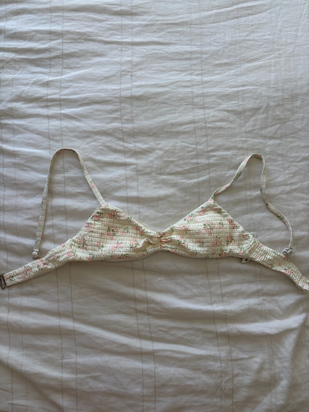 Dippin' Daisy's Cream Bralette with Pink Floral Print - Women's Intimates
